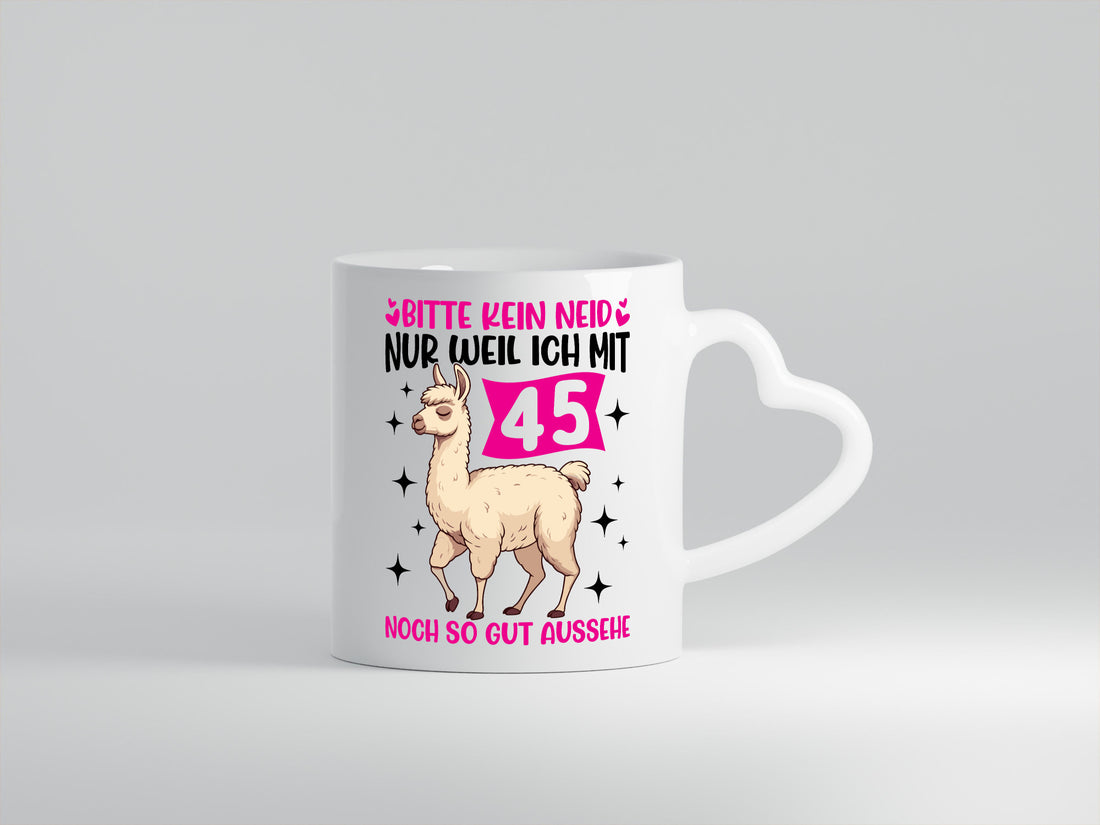 45. Geburtstag | 45 Jahre Lama gut aussehen Geschenkidee Humor Tasse