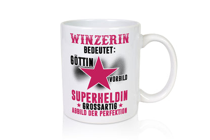 Bedeutung von Winzerin | Weinbauer Wein lustiger Spruch Geschenk Humor