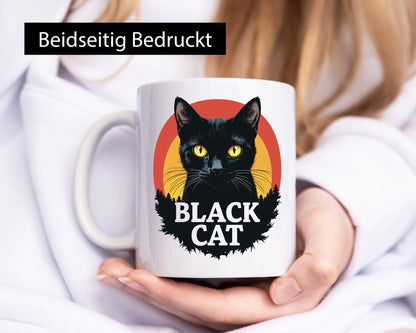 Black Cat | Schwarze Katze Böse Humor Tierliebhaber Geschenkidee Tasse