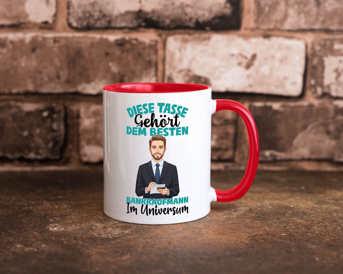 Im Universum: Bankkaufmann | Kaufmann Bank Kaufleute Geschenkidee Humor Tasse