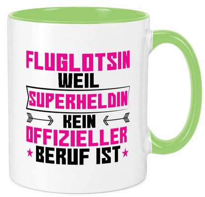 Superheldin Fluglotsin | Flughafen Flugverkehr Geschenkidee Humor Tasse