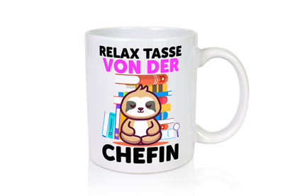 Relax Tasse: Chefin | Führungskraft Vorgesetzte Humor Arbeit Kollegen Büro