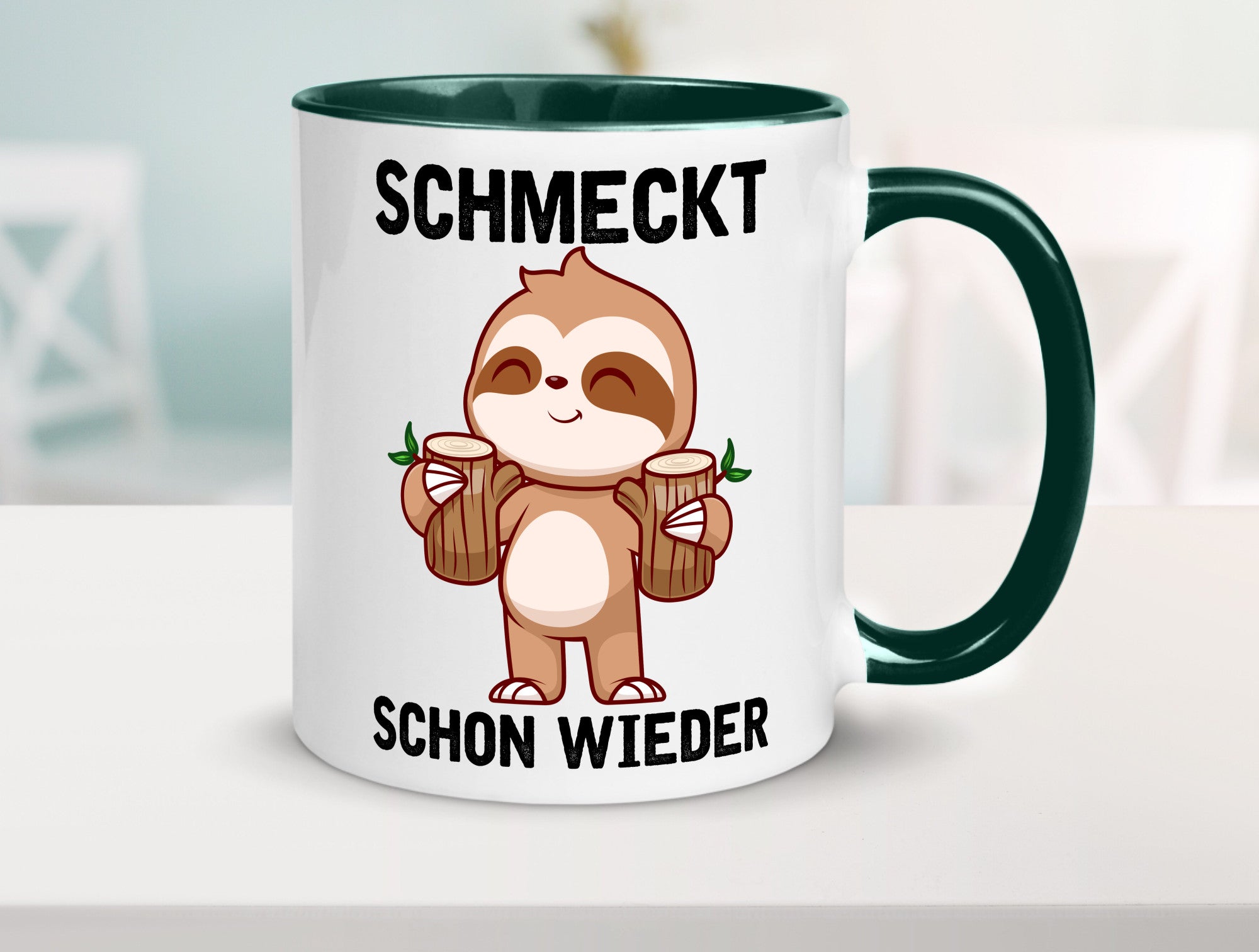Schmeckt schon wieder | Frankfurt Hessen v2 Geschenkidee Humor Tasse