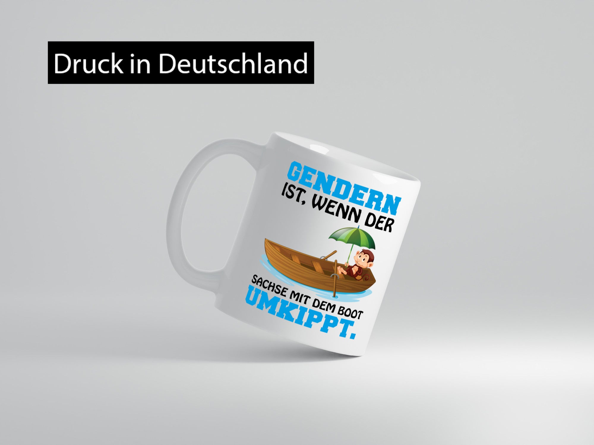 Der Sachse Kippt um lustiger Spruch Geschenk Humor Geschenkidee Tasse