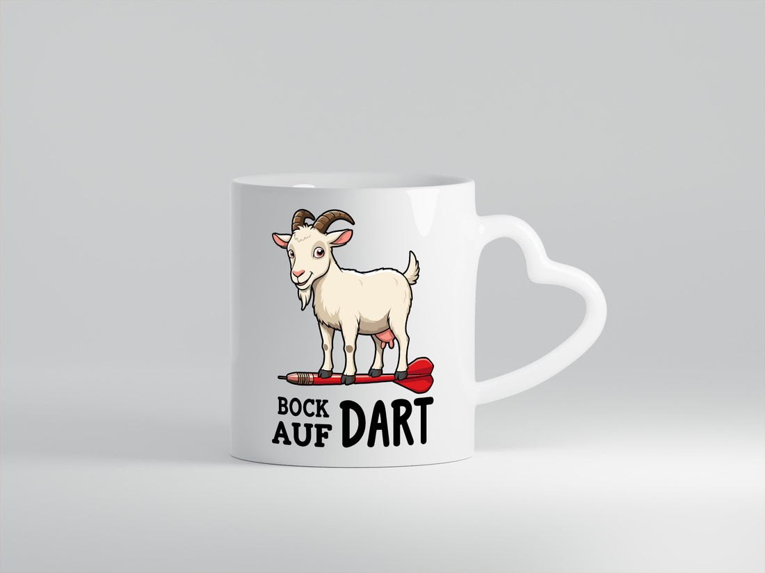 Bock auf Dart | Dartspieler Dartpfeil Ziegenbock v2 Geschenkidee Humor Tasse