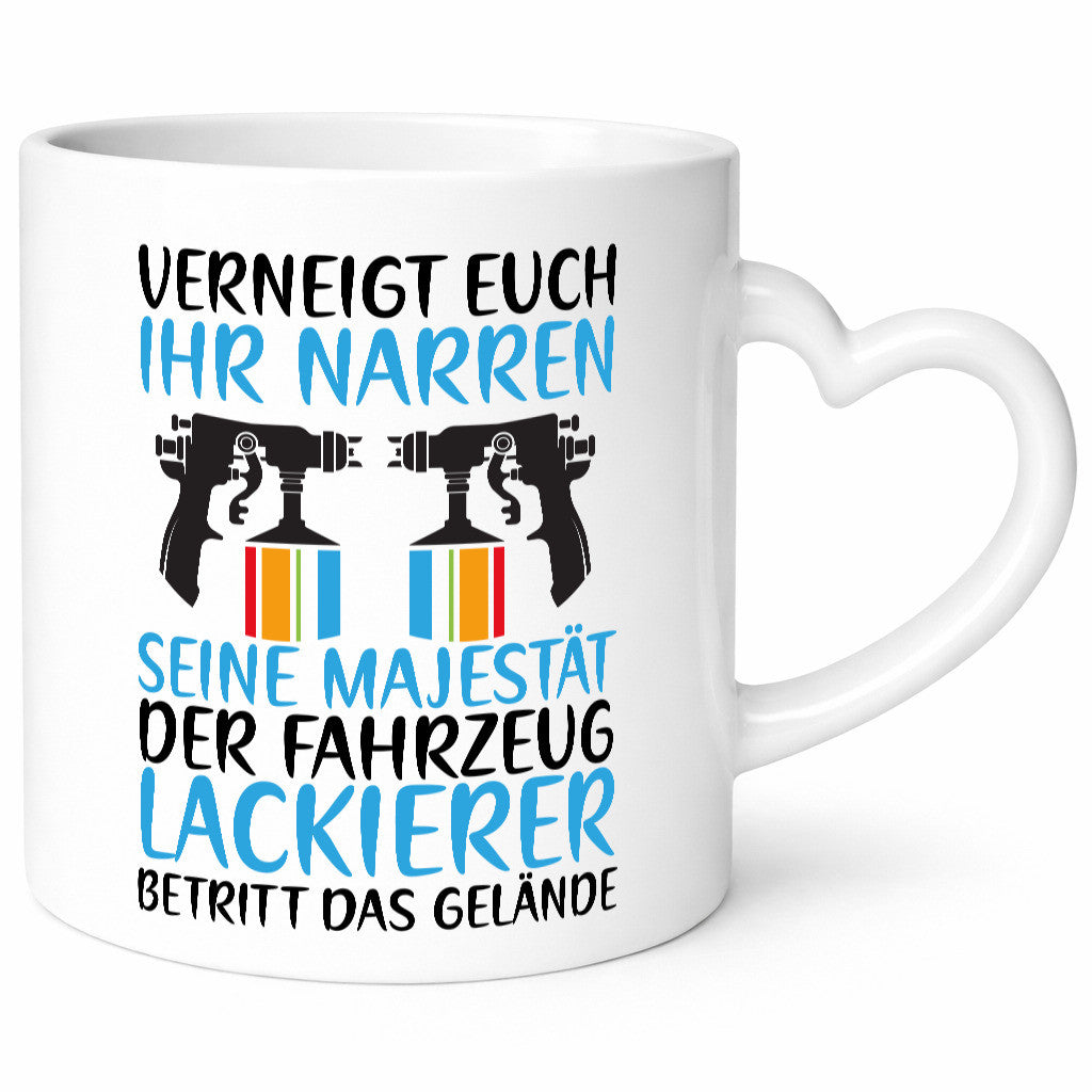 Verneigt euch vor dem Fahrzeug Lackierer | KFZ Sprühdose Geschenk Humor
