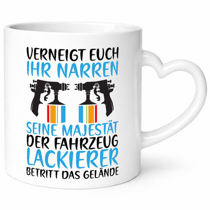 Verneigt euch vor dem Fahrzeug Lackierer | KFZ Sprühdose Geschenk Humor