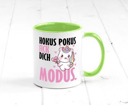 Hokus Pokus lustiger Spruch Geschenk Humor Geschenkidee Tasse