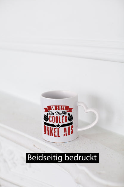 So sieht ein richtig cooler Onkel aus | lustig Humor Geschenkidee Geschenk Tasse