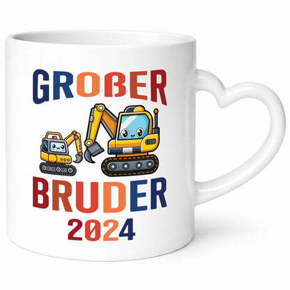 Großer Bruder | Bagger Geschwister Humor Geschenkidee Tasse