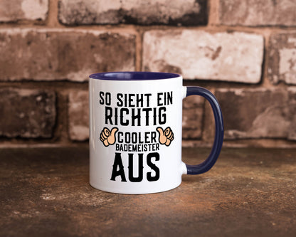 Richtig cooler Bademeister | Daumen hoch Schwimmbad lustig Humor Geschenkidee
