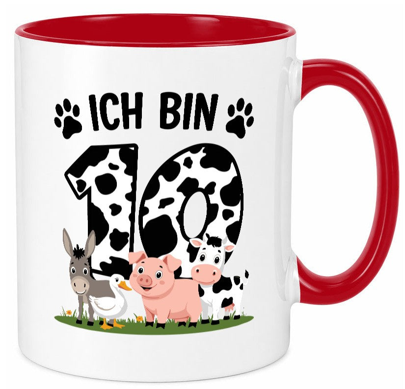 10 Geburtstag | Jahre Farmer Kind lustiger Spruch Geschenk Geschenkidee Tasse