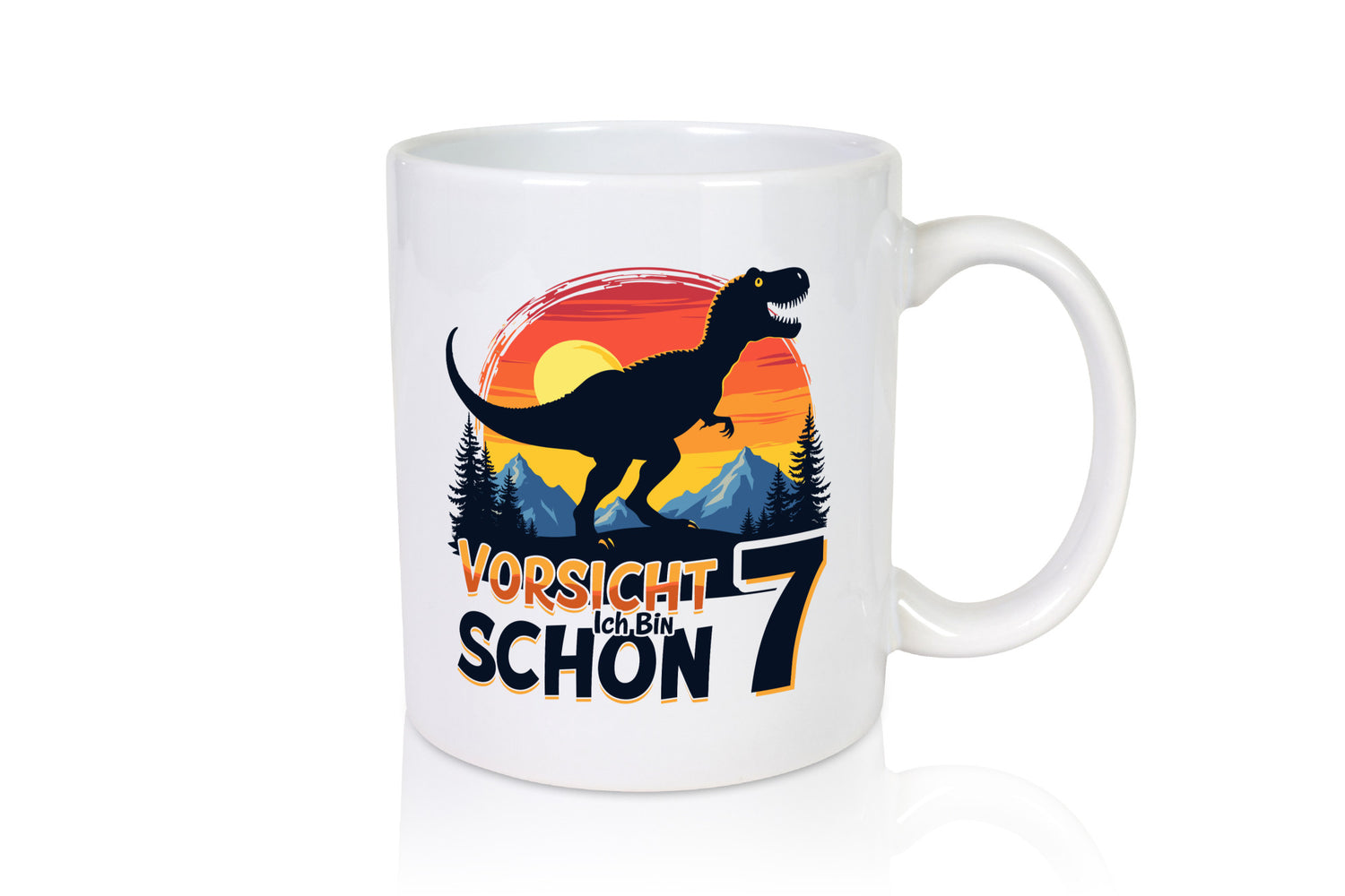 7. Geburtstag | 7 Jahre Dinosaurier v2 Geschenk Geschenkidee lustiger Spruch