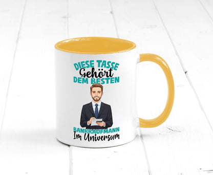 Im Universum: Bankkaufmann | Kaufmann Bank Kaufleute Geschenkidee Humor Tasse
