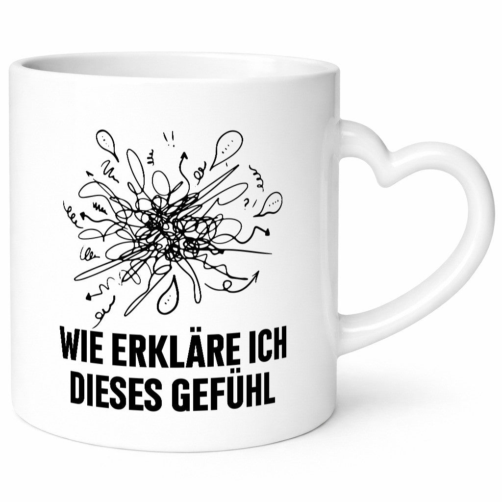 Wie erkläre ich dieses Gefühl | Krizelkrazel Malen Geschenk Humor Geschenkidee
