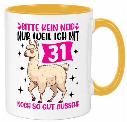 31. Geburtstag | 31 Jahre Lama gut aussehen lustiger Spruch Geschenk
