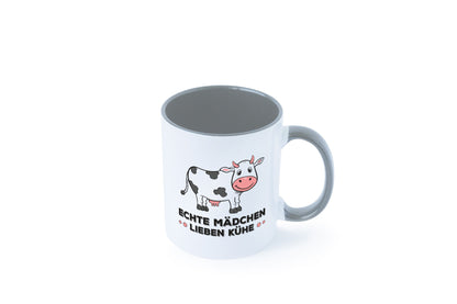 Echte mädchen lieben Kühe | Farm Farmer Bauer lustiger Spruch Geschenk Humor