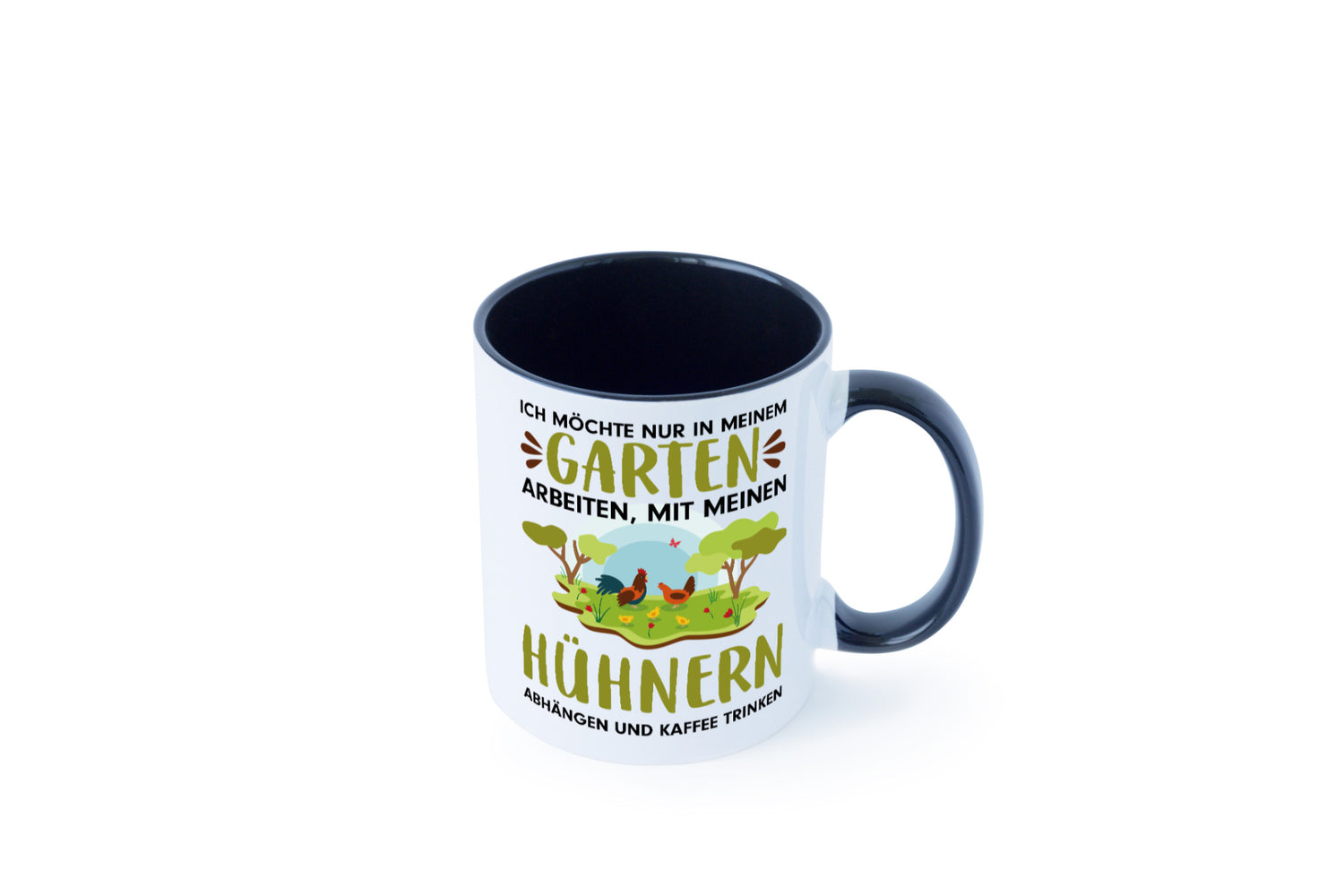 Garten Hühner | Gartenarbeit Tasse Bauernhof Spruch lustiger Geschenk Arbeit