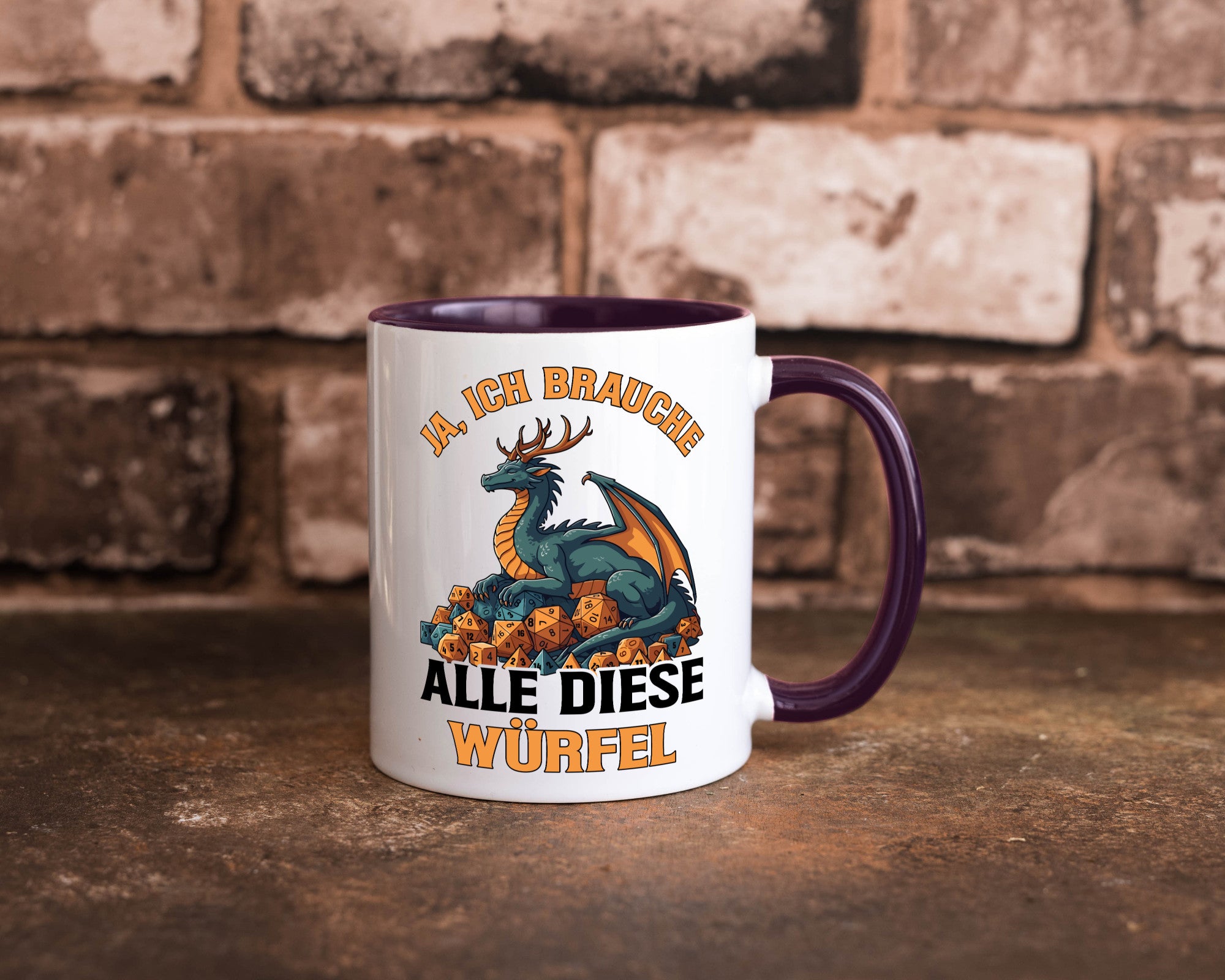 Ja ich brauche alle diese Würfel | Drache Rollenspiel v2 Geschenk Humor