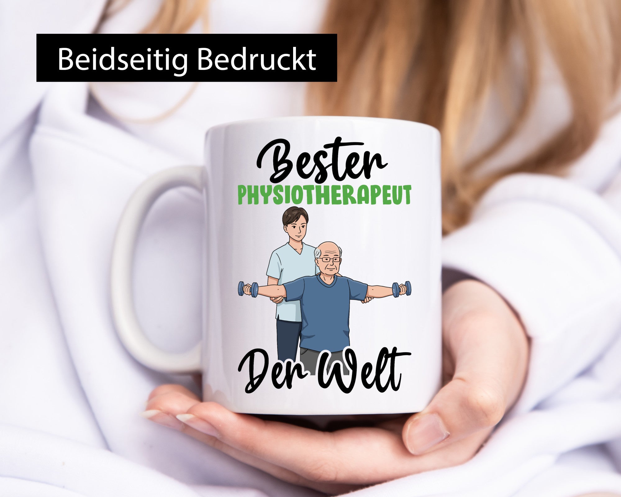 Bester Physiotherapeut v3 Geschenk Humor Geschenkidee lustiger Spruch Tasse