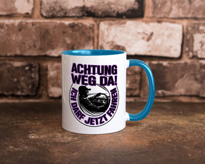 Achtung weg da ich darf jetzt Fahren | Führerschein lustig Humor Geschenkidee