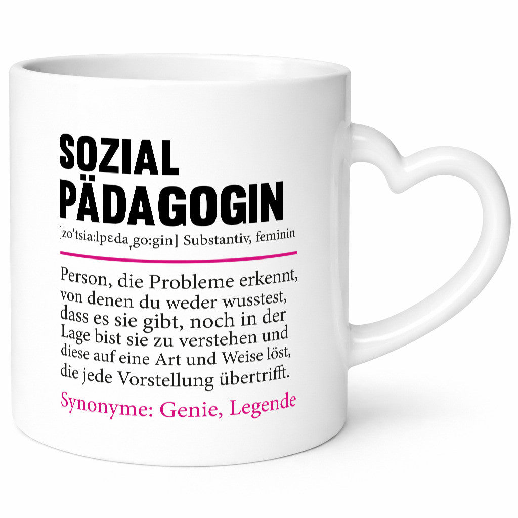 Sozialpädagogin | Spruch lustig Humor Pädagogin v2 Geschenkidee Geschenk Tasse