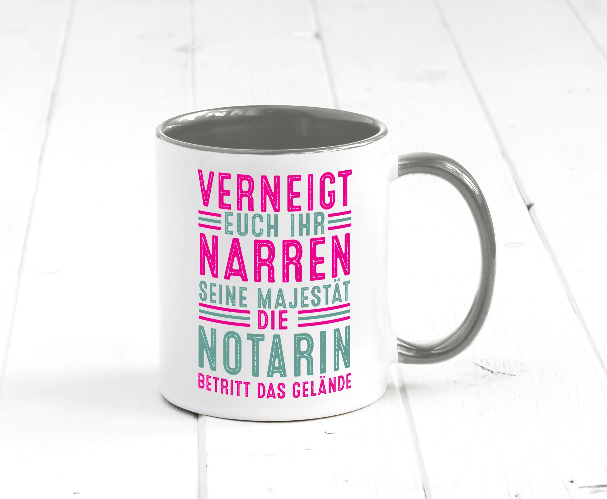 Verneigt euch: Notarin | Juristin lustig Humor Geschenkidee Geschenk Tasse