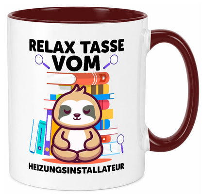 Relax Tasse: Heizungsinstallateur | Heizungsbauer Geschenkidee Humor Tasse
