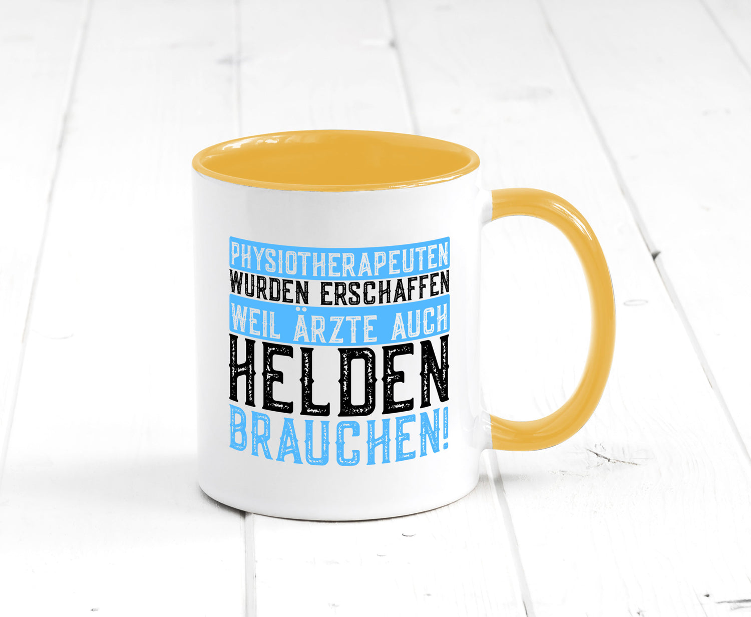 Physiotherapeut | Helden Therapeutin lustiger Spruch Humor Geschenkidee Tasse