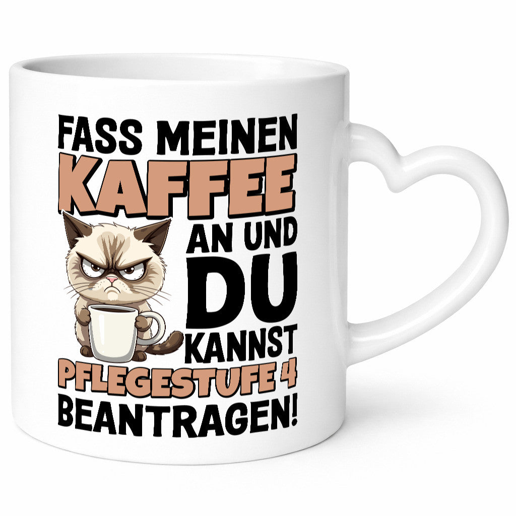 Fass meinen Kaffee an | Pflegestufe 4 Krankenschwester v4 Geschenk Humor
