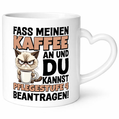 Fass meinen Kaffee an | Pflegestufe 4 Krankenschwester v4 Geschenk Humor
