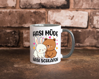 Hasi Müde | schlafen Kaninchen Häschen v2 lustiger Spruch Geschenk Humor