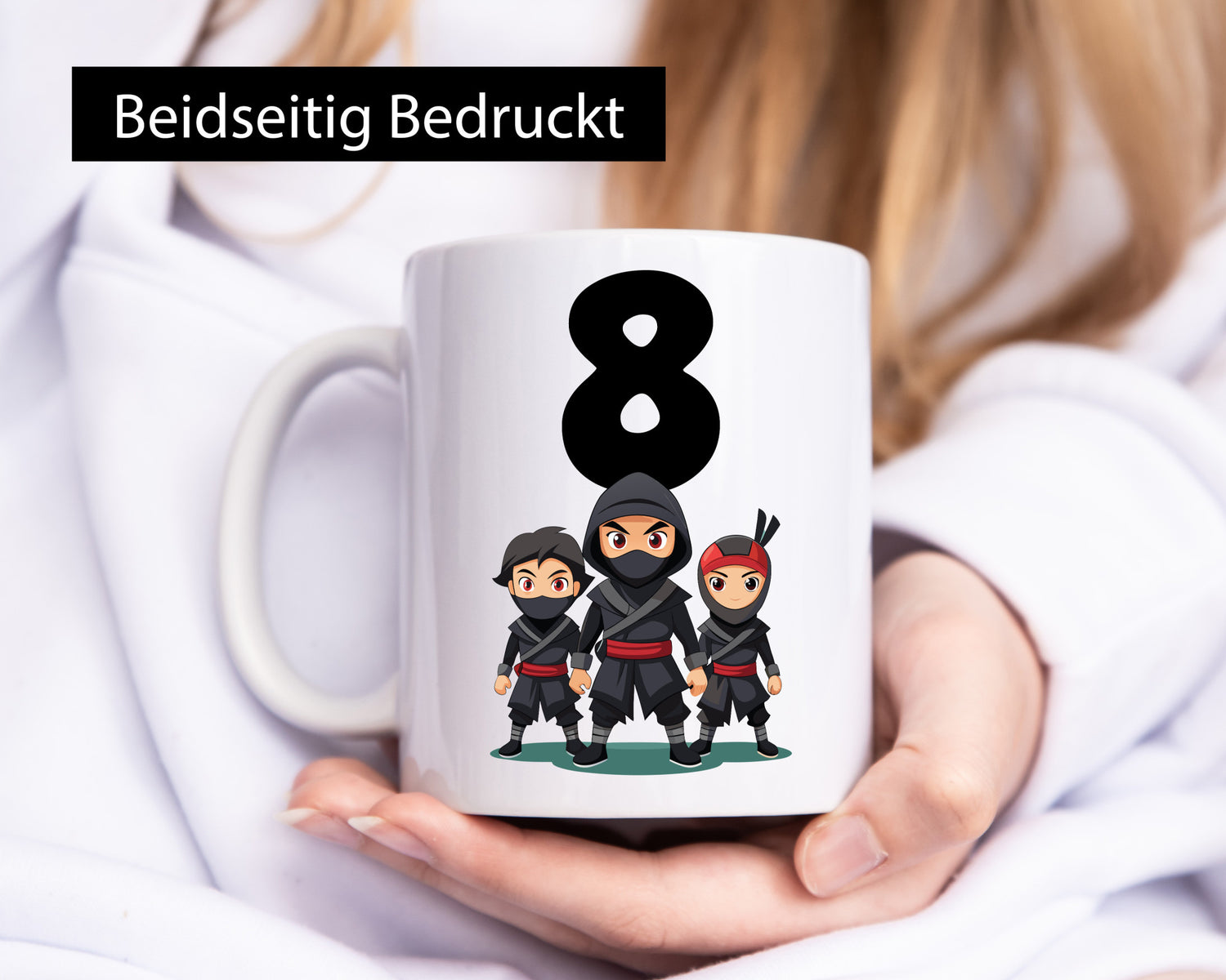 8. Geburtstag | 8 Jahre Ninja Geschenkidee Humor Tasse