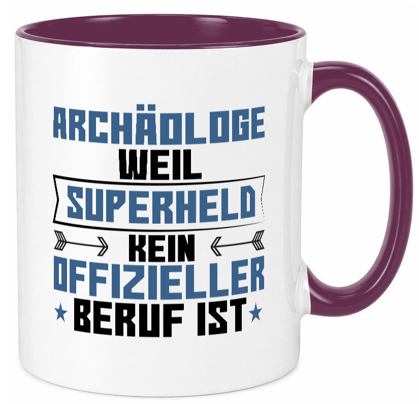 Superheld Archäologe | Archäologie Forscher Geschenkidee Humor Tasse