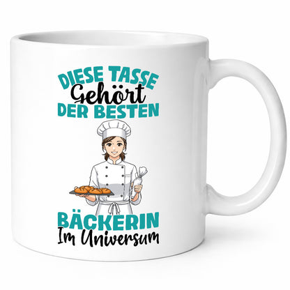 Im Universum: Bäckerin | Bäckerei Frauen Backen Humor Geschenkidee Tasse