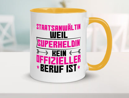Superheldin Staatsanwältin | Anwältin Humor Geschenkidee Tasse