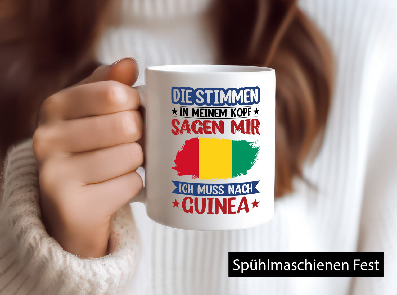Guinea | Urlaub Stimmen in meinem Kopf Traumland lustiger Spruch Geschenk Humor