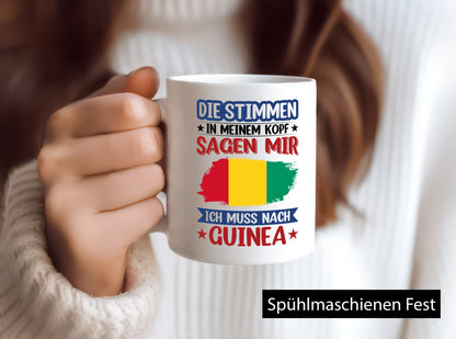 Guinea | Urlaub Stimmen in meinem Kopf Traumland lustiger Spruch Geschenk Humor