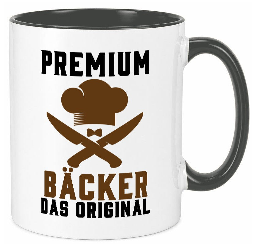 Premium Bäcker das Orginal Humor Geschenkidee Tasse