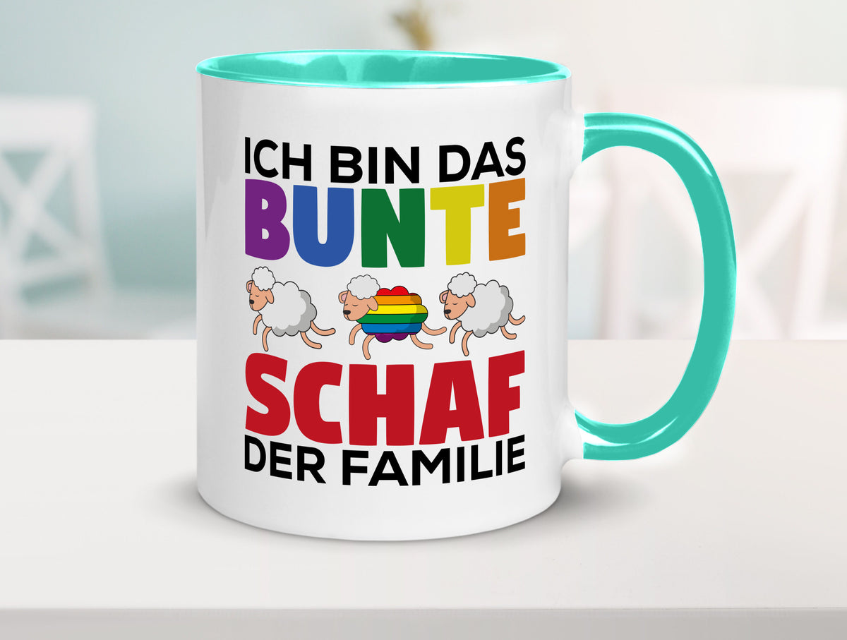 LGBTQ+ Tasse | Buntes Schaf Regenbogen Humor Geschenkidee