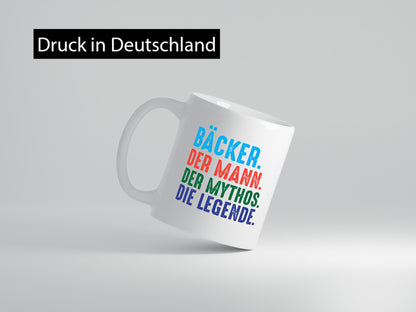 Bäcker | Der Mann Mythos Die legende Humor Geschenkidee Tasse