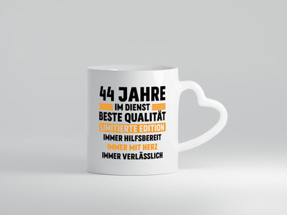 44 Jahre im Dienst | Jubiläum Arbeit v2 lustiger Spruch Geschenk Kollegen Büro