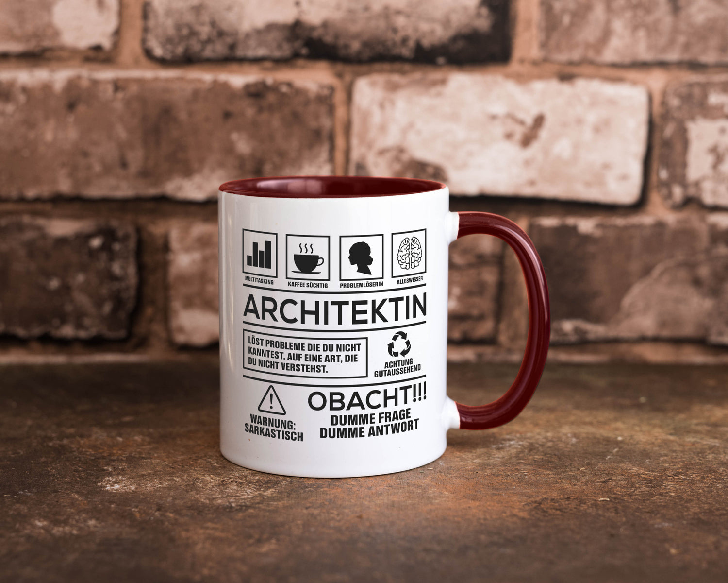 Achtung Probleme Architektin | Architektur Büro lustig Arbeit Kollegen Geschenk
