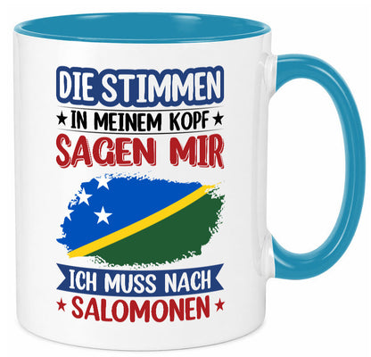 Salomonen | Urlaub Stimmen in meinem Kopf Traumland v2 Humor Geschenkidee Tasse