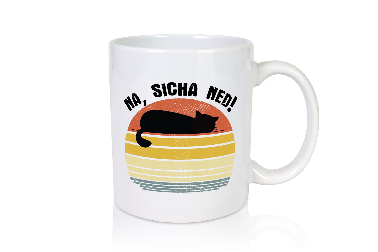 Na, sicha ned! | Katze Farben lustiger Spruch Geschenk Tierliebhaber Humor Tasse