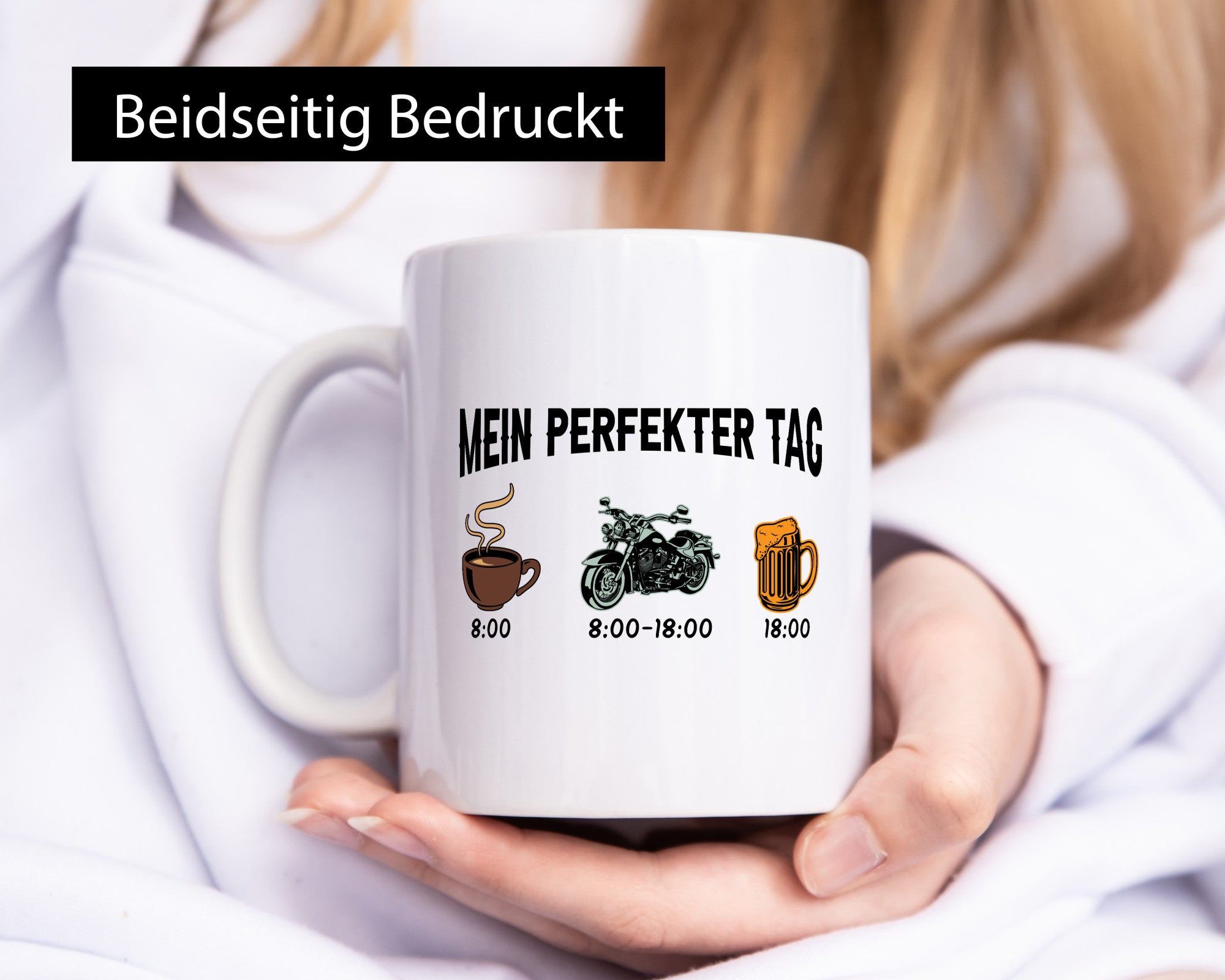 Perfekter Tag | Kaffee Motorrad Bier lustiger Spruch Geschenk Humor