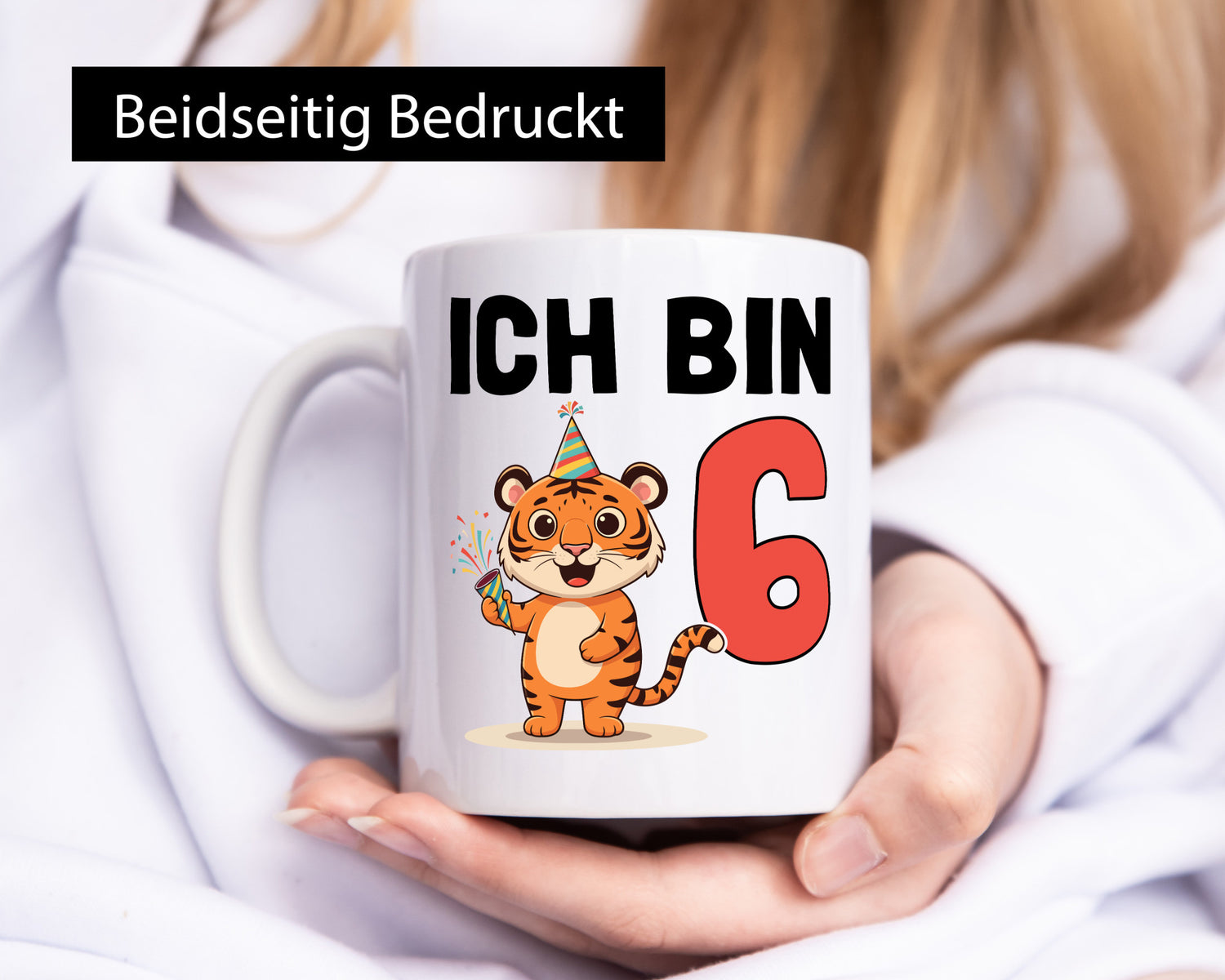 6. Geburtstag | 6 Jahre Tiger lustiger Spruch Geschenk Geschenkidee Tasse