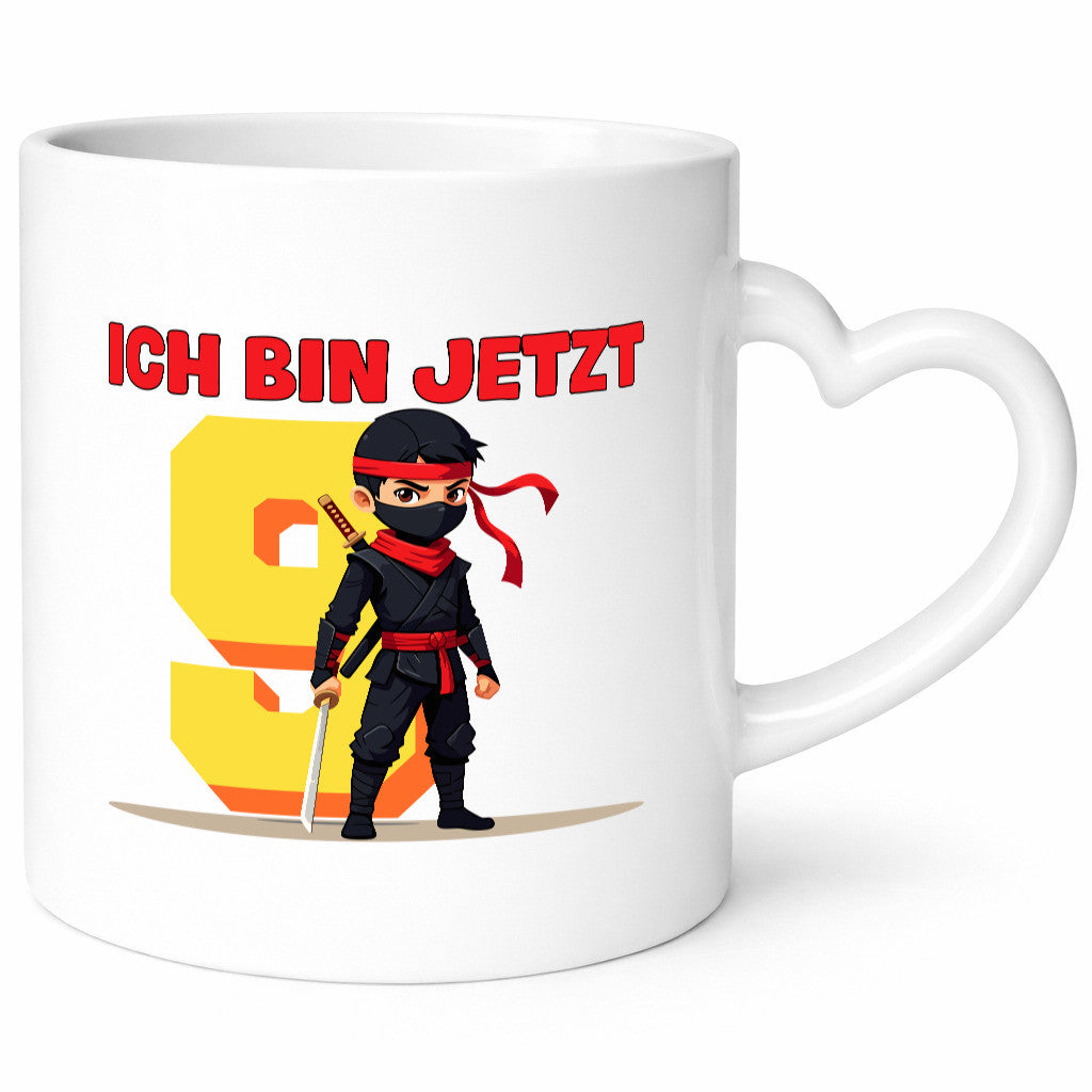 9. Geburtstag | 9 Jahre Ninja Kinder Geschenkidee Humor Tasse