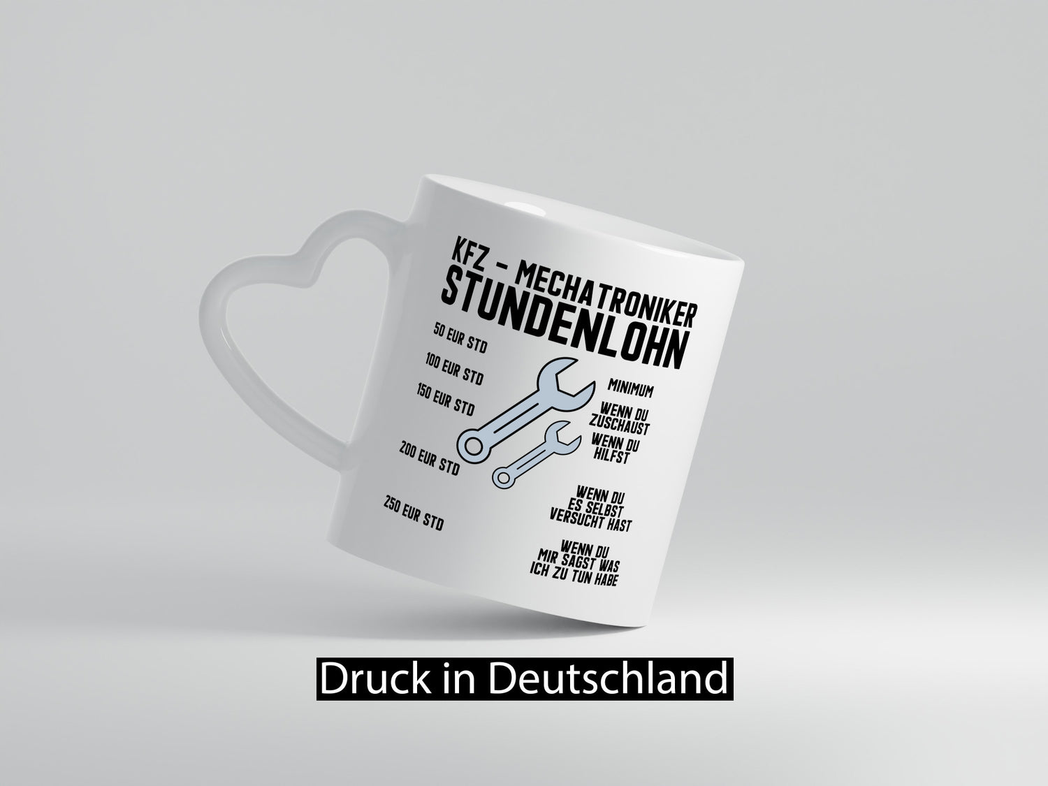 KFZ Mechatroniker | Stundenlohn Automechaniker Spruch Humor Geschenkidee Tasse