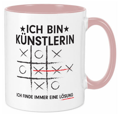 Löse Probleme: Künstlerin | Kunst lustig Humor Geschenkidee Geschenk Tasse